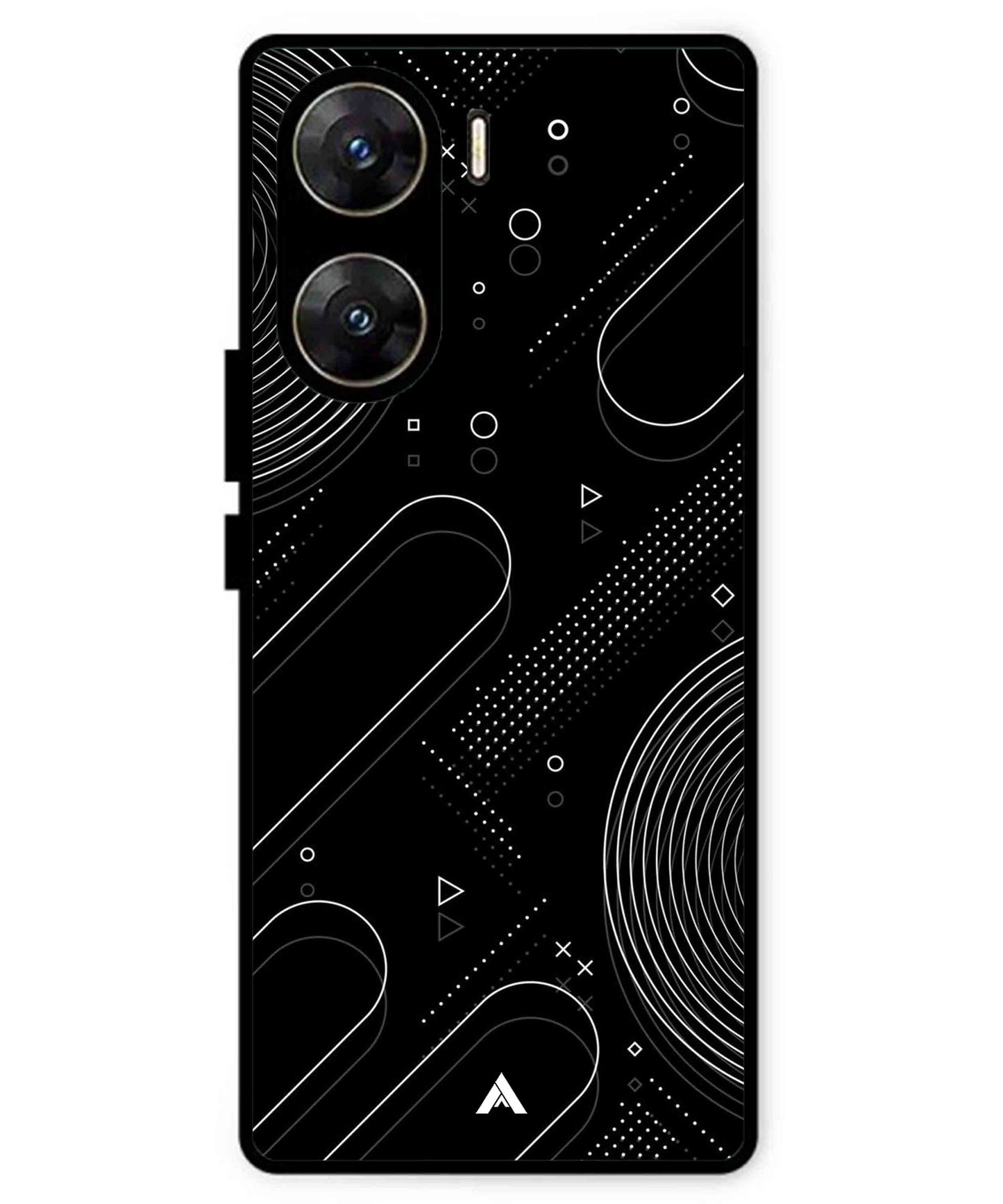 Stripe Pattern 17 Metal Back Cover Phone Case for Vivo v29e