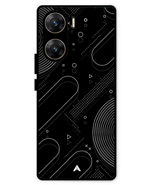 Stripe Pattern 17 Metal Back Cover Phone Case for Vivo v29e