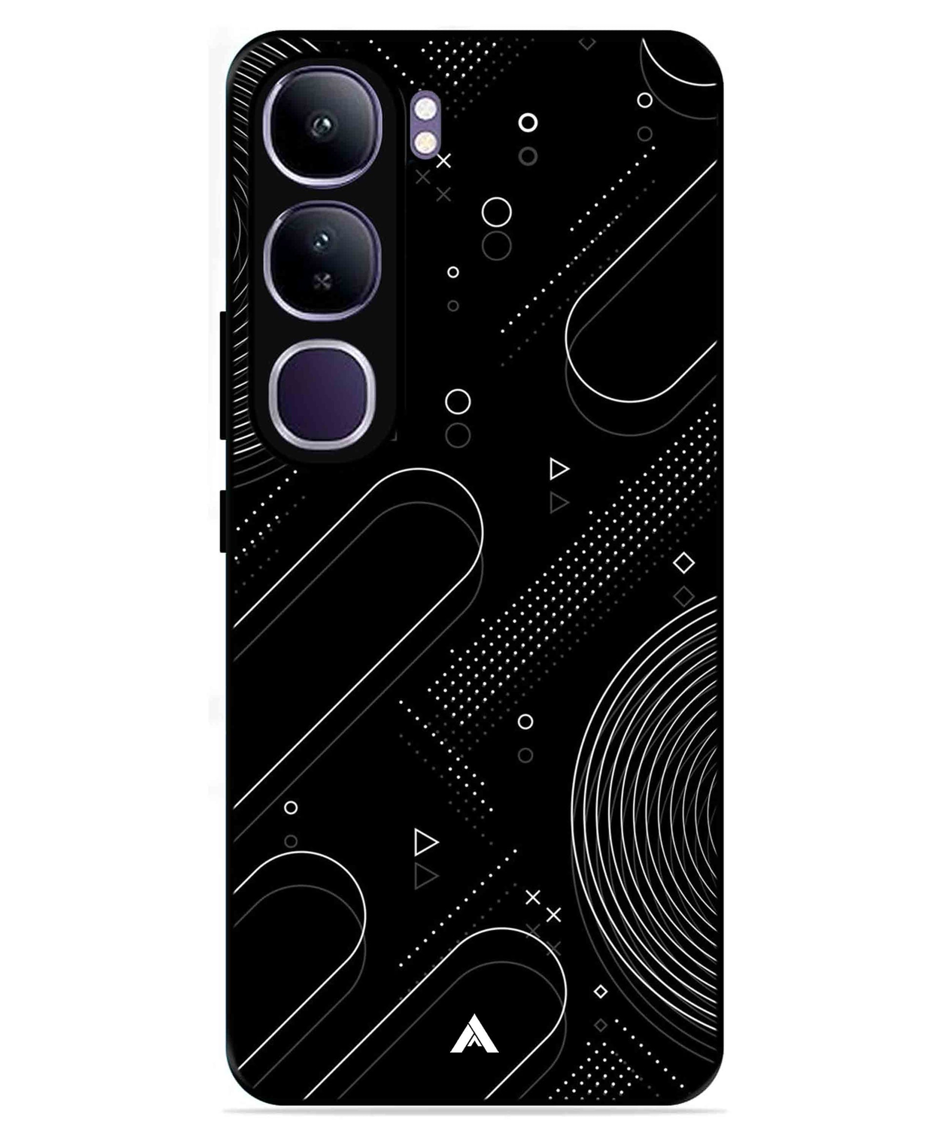 Stripe Pattern 17 Metal Back Cover Phone Case for Vivo v40 Lite