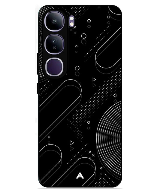 Stripe Pattern 17 Metal Back Cover Phone Case for Vivo v40 Lite