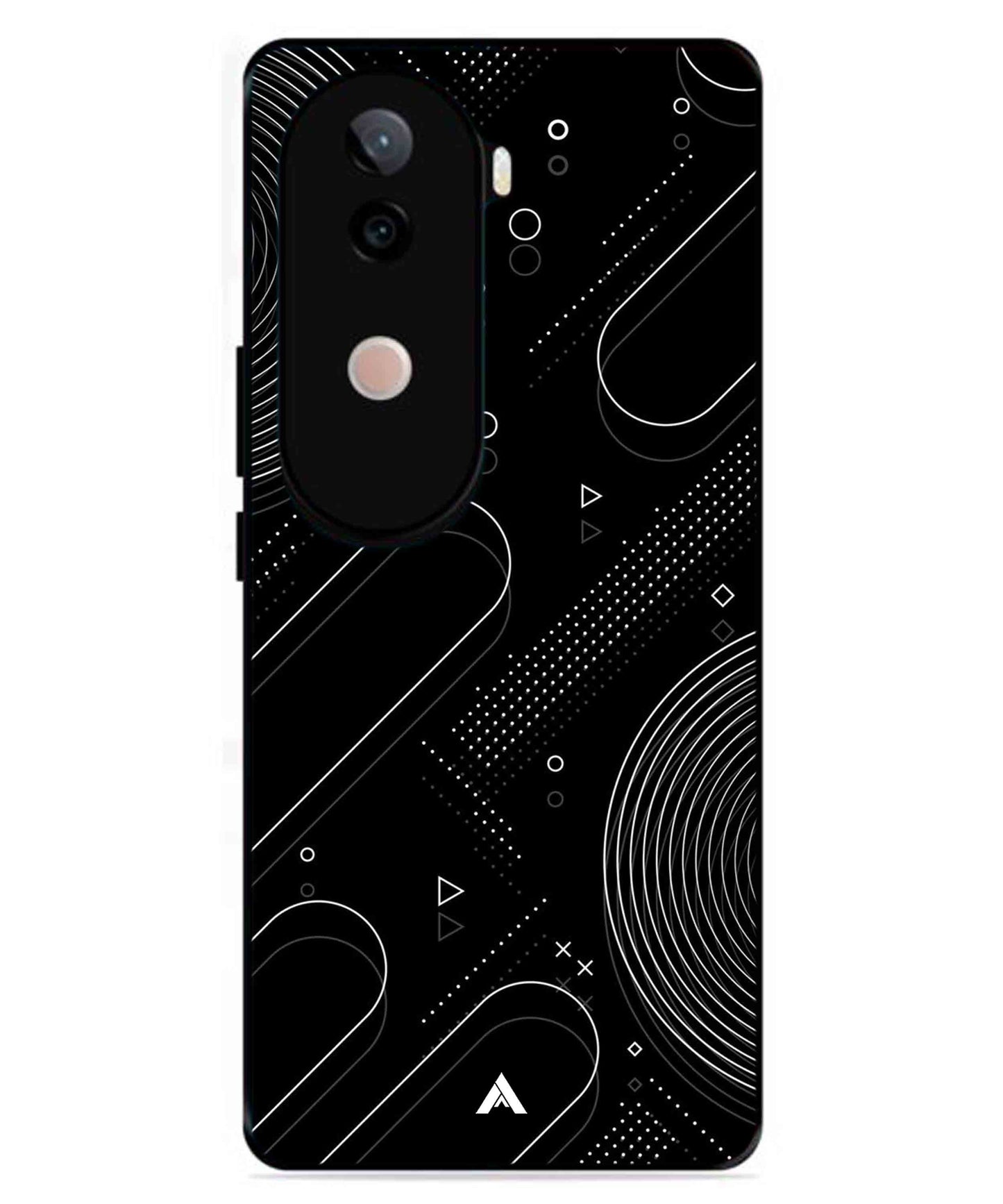 Stripe Pattern 17 Metal Back Cover Phone Case for Vivo v40e