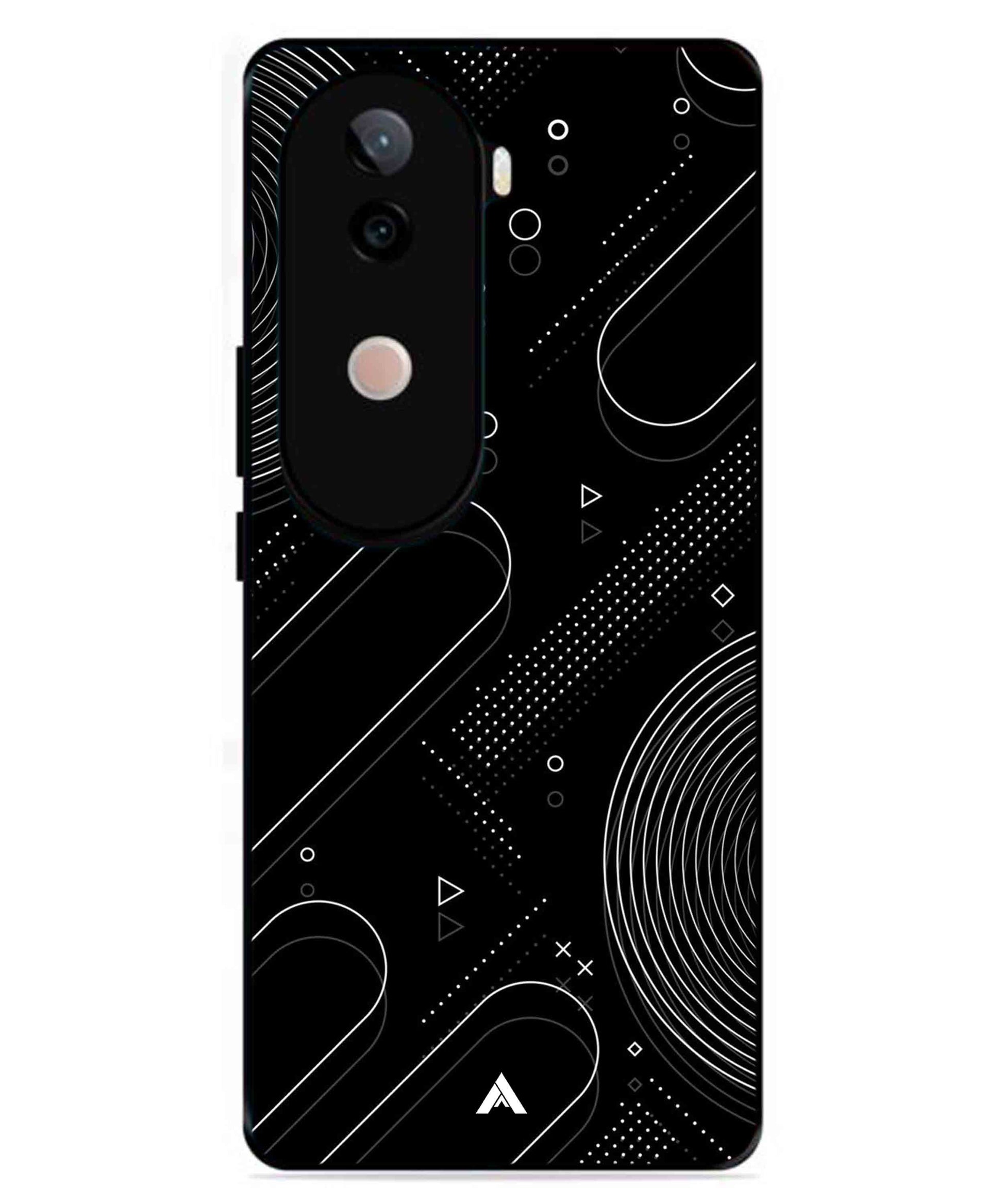 Stripe Pattern 17 Metal Back Cover Phone Case for Vivo v40e