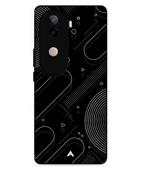 Stripe Pattern 17 Metal Back Cover Phone Case for Vivo v40e