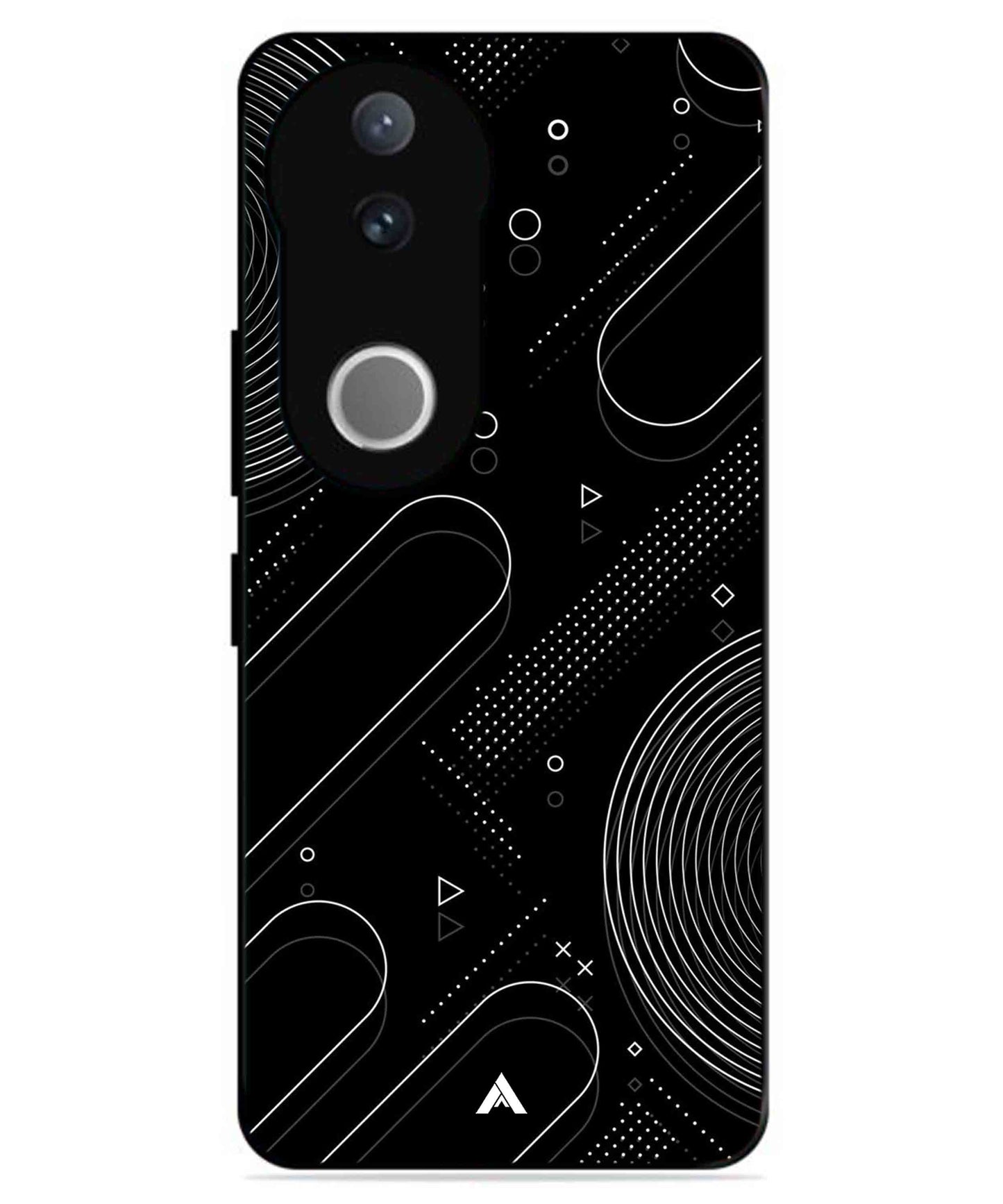 Stripe Pattern 17 Metal Back Cover Phone Case for Vivo v50