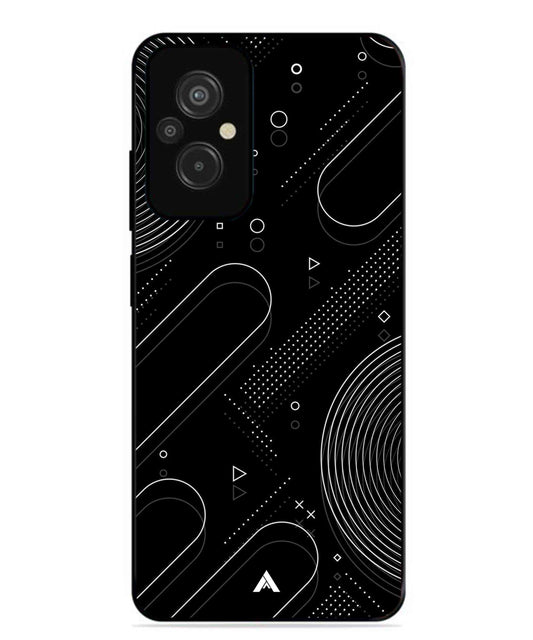 Stripe Pattern 17 Metal Back Cover Phone Case for Xiaomi Redmi 11 Prime 4G
