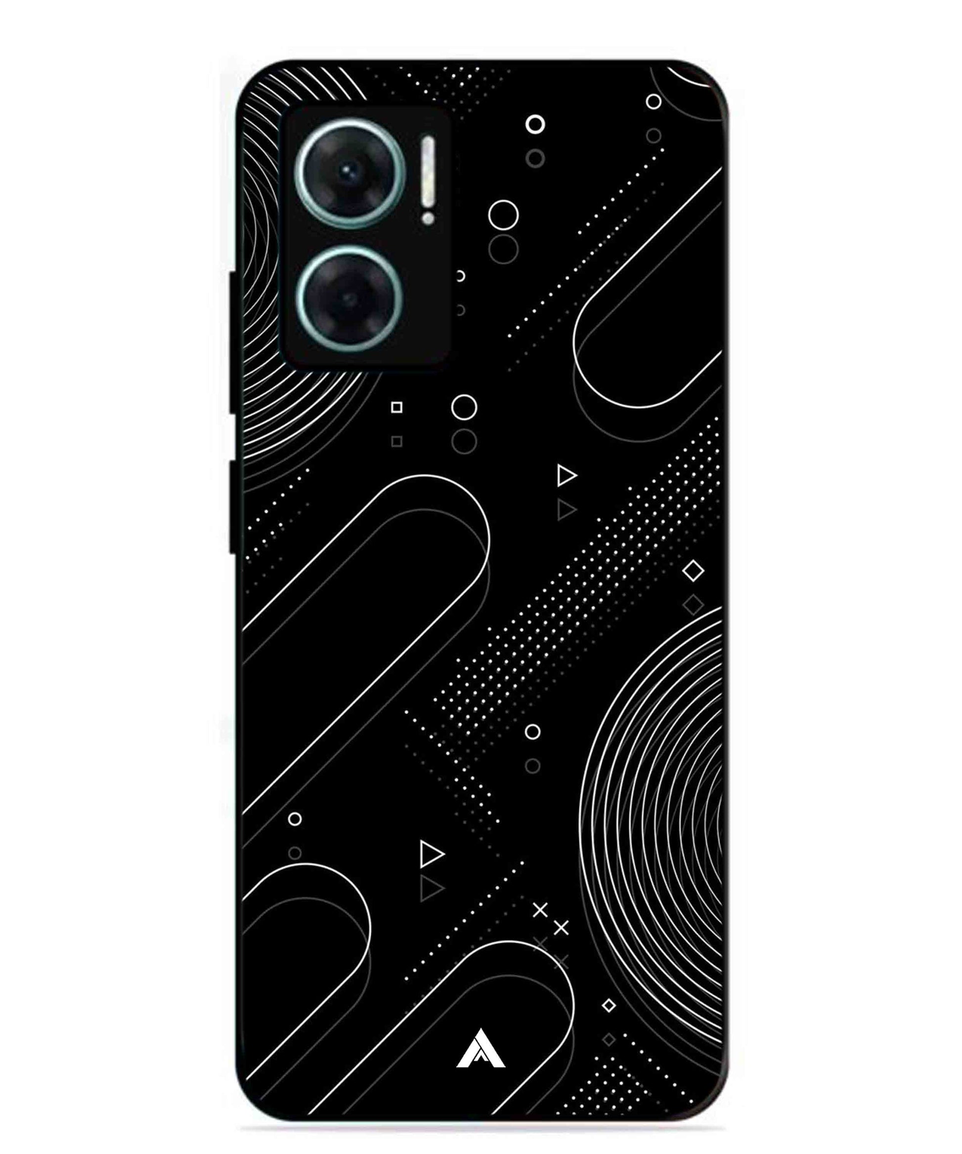 Stripe Pattern 17 Metal Back Cover Phone Case for Xiaomi Redmi 11 Prime 5G
