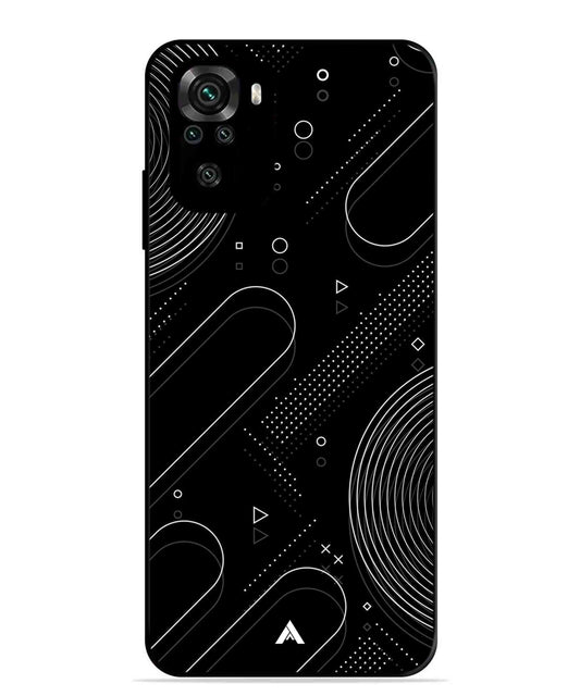 Stripe Pattern 17 Metal Back Cover Phone Case for Xiaomi Redmi Note 10S