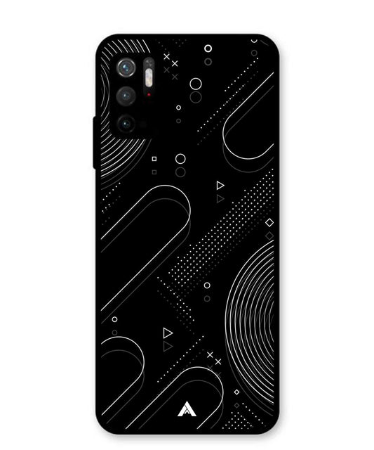 Stripe Pattern 17 Metal Back Cover Phone Case for Xiaomi Redmi Note 10T