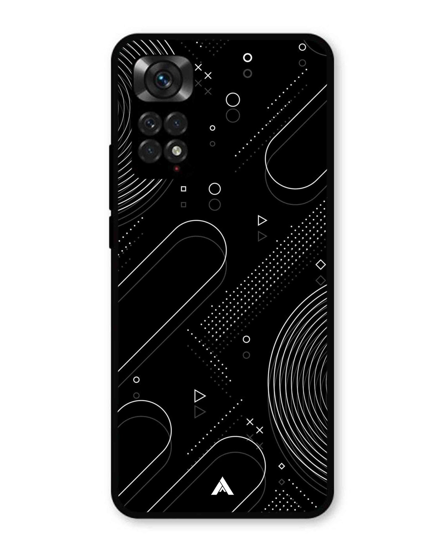 Stripe Pattern 17 Metal Back Cover Phone Case for Xiaomi Redmi Note 11