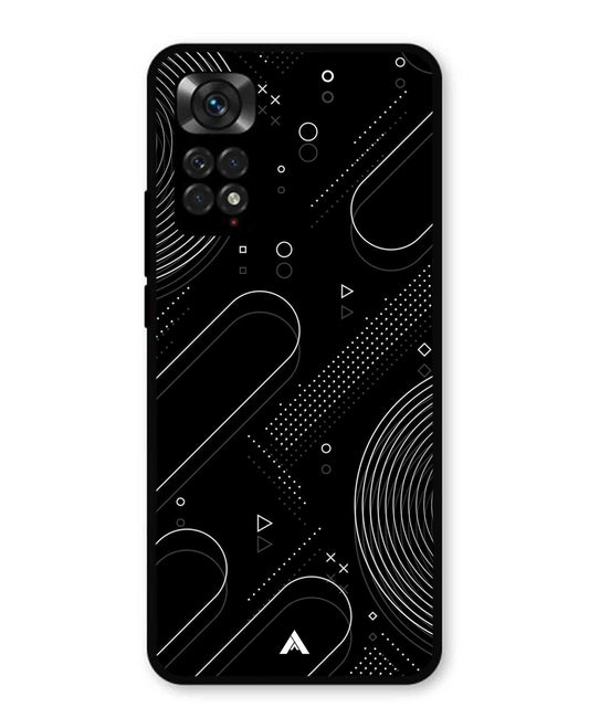 Stripe Pattern 17 Metal Back Cover Phone Case for Xiaomi Redmi Note 11s