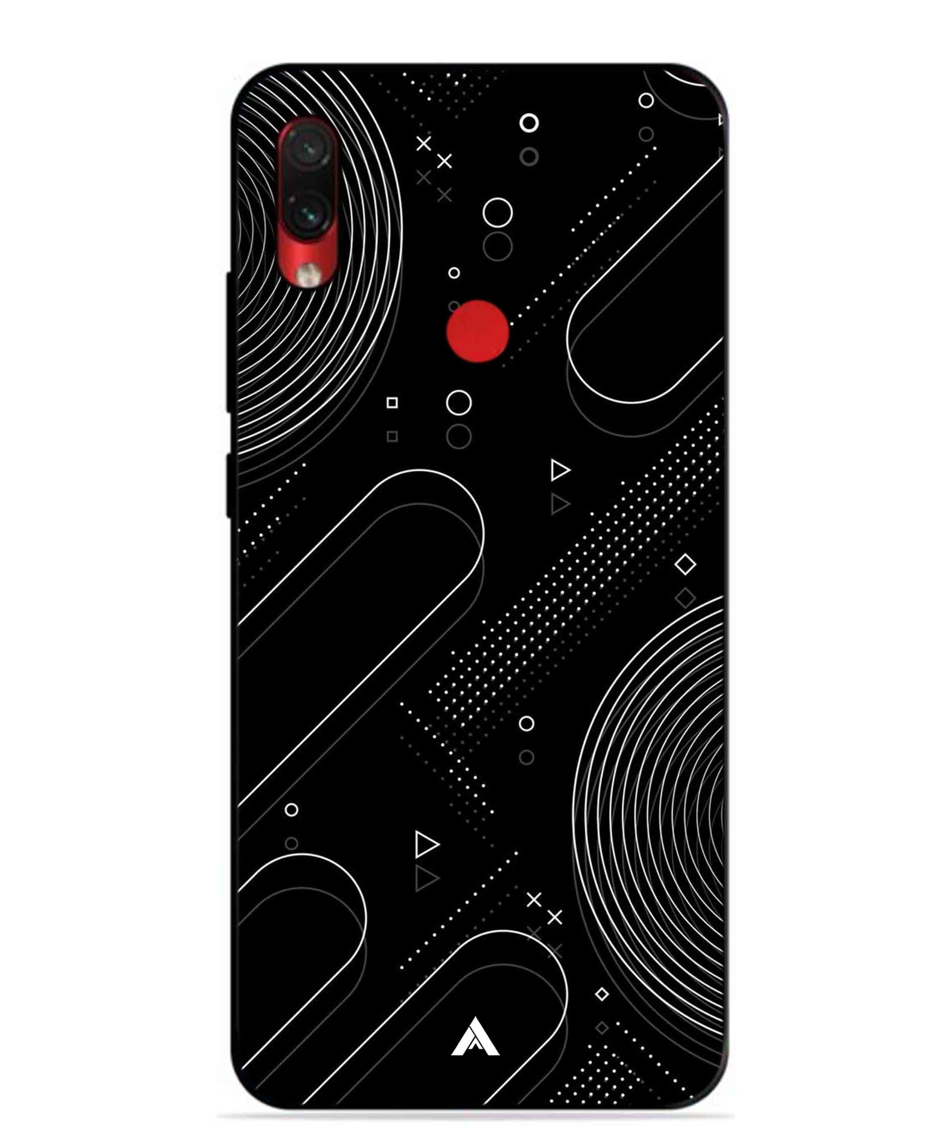 Stripe Pattern 17 Metal Back Cover Phone Case for Xiaomi Redmi Note 7
