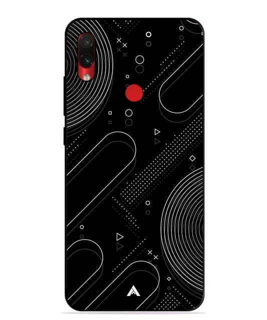 Stripe Pattern 17 Metal Back Cover Phone Case for Xiaomi Redmi Note 7 Pro