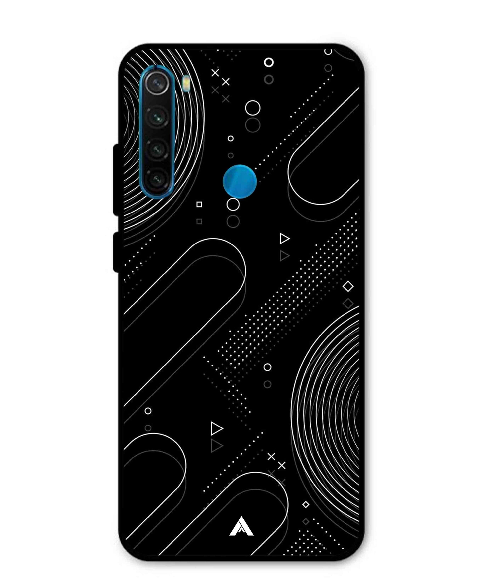 Stripe Pattern 17 Metal Back Cover Phone Case for Xiaomi Redmi Note 8