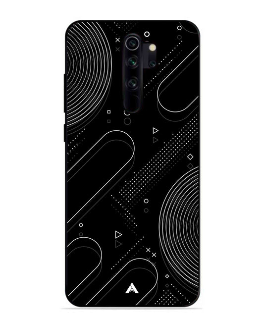 Stripe Pattern 17 Metal Back Cover Phone Case for Xiaomi Redmi Note 8 Pro