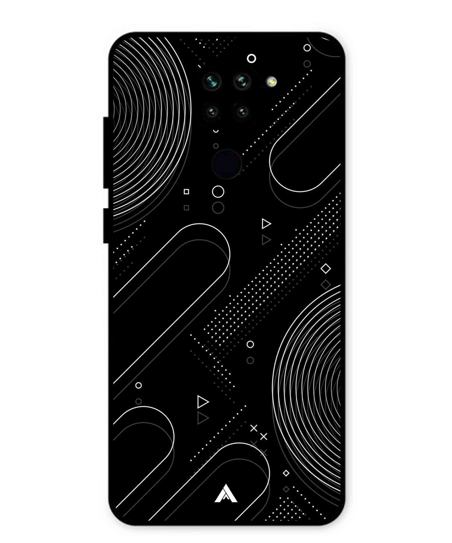 Stripe Pattern 17 Metal Back Cover Phone Case for Xiaomi Redmi Note 9