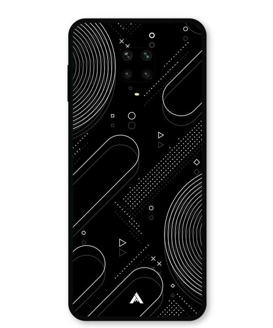 Stripe Pattern 17 Metal Back Cover Phone Case for Xiaomi Redmi Note 9 Pro