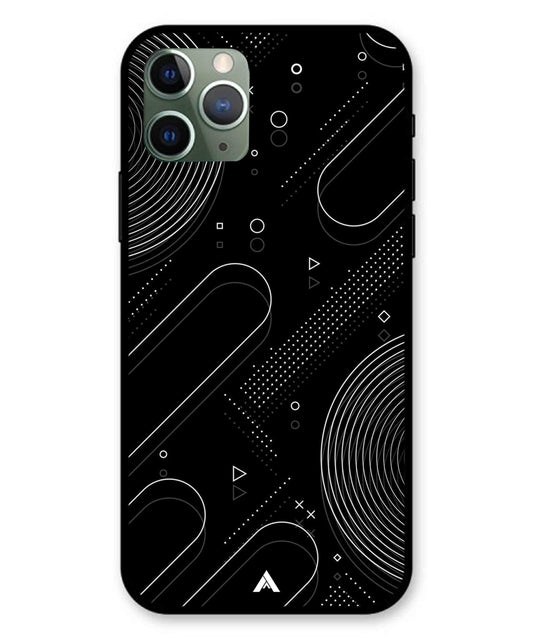 Stripe Pattern 17 Metal Back Cover Phone Case for iPhone 11 Pro