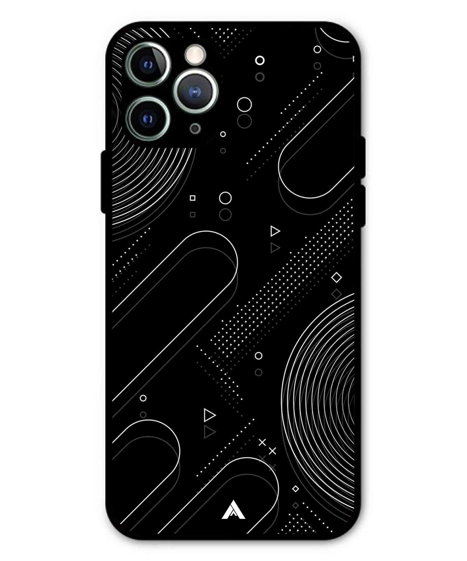 Stripe Pattern 17 Metal Back Cover Phone Case for iPhone 11 Pro Max