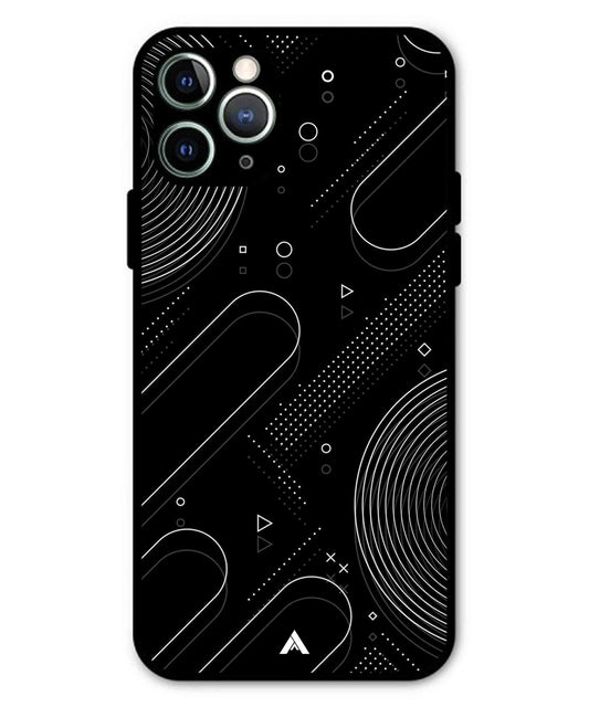 Stripe Pattern 17 Metal Back Cover Phone Case for iPhone 11 Pro Max