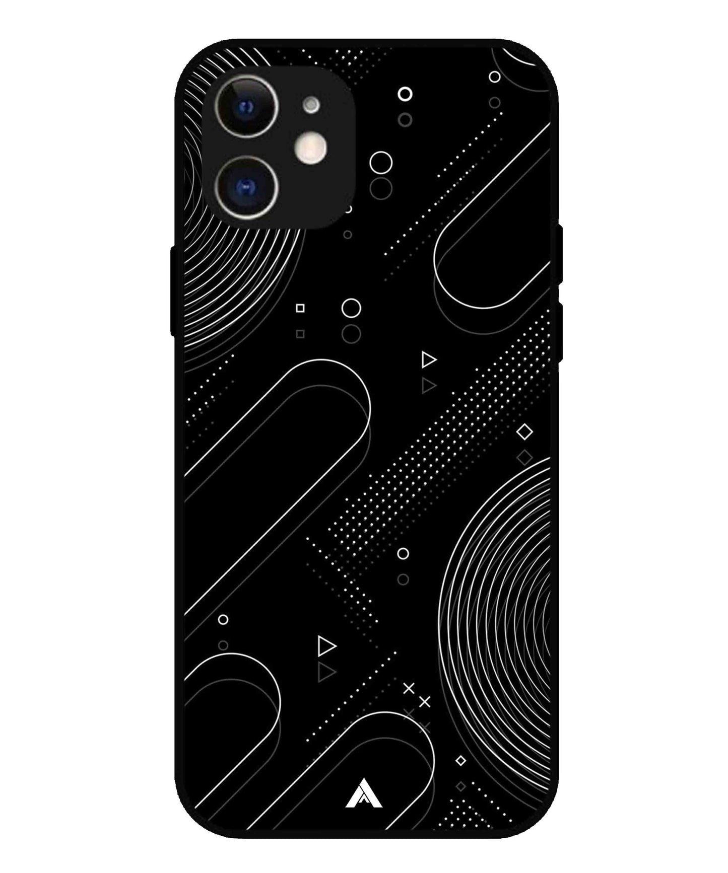 Stripe Pattern 17 Metal Back Cover Phone Case for iPhone 12