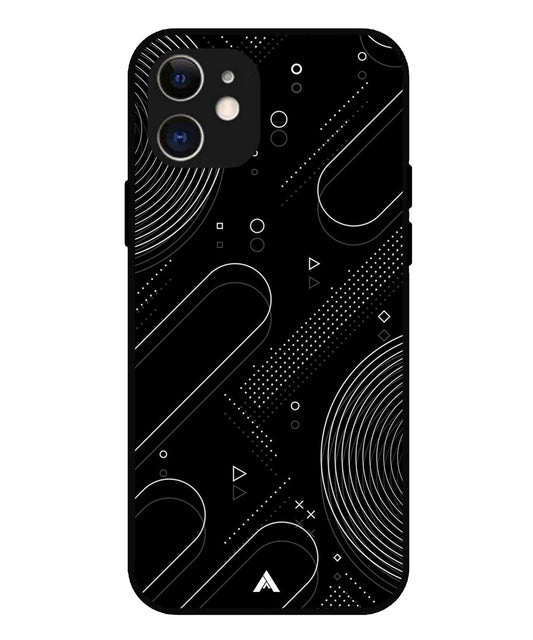 Stripe Pattern 17 Metal Back Cover Phone Case for iPhone 12