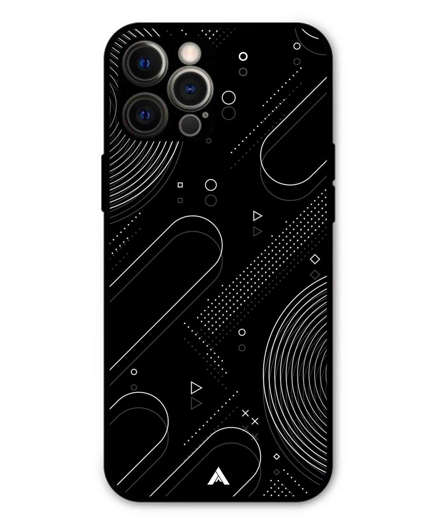 Stripe Pattern 17 Metal Back Cover Phone Case for iPhone 12 Pro Max