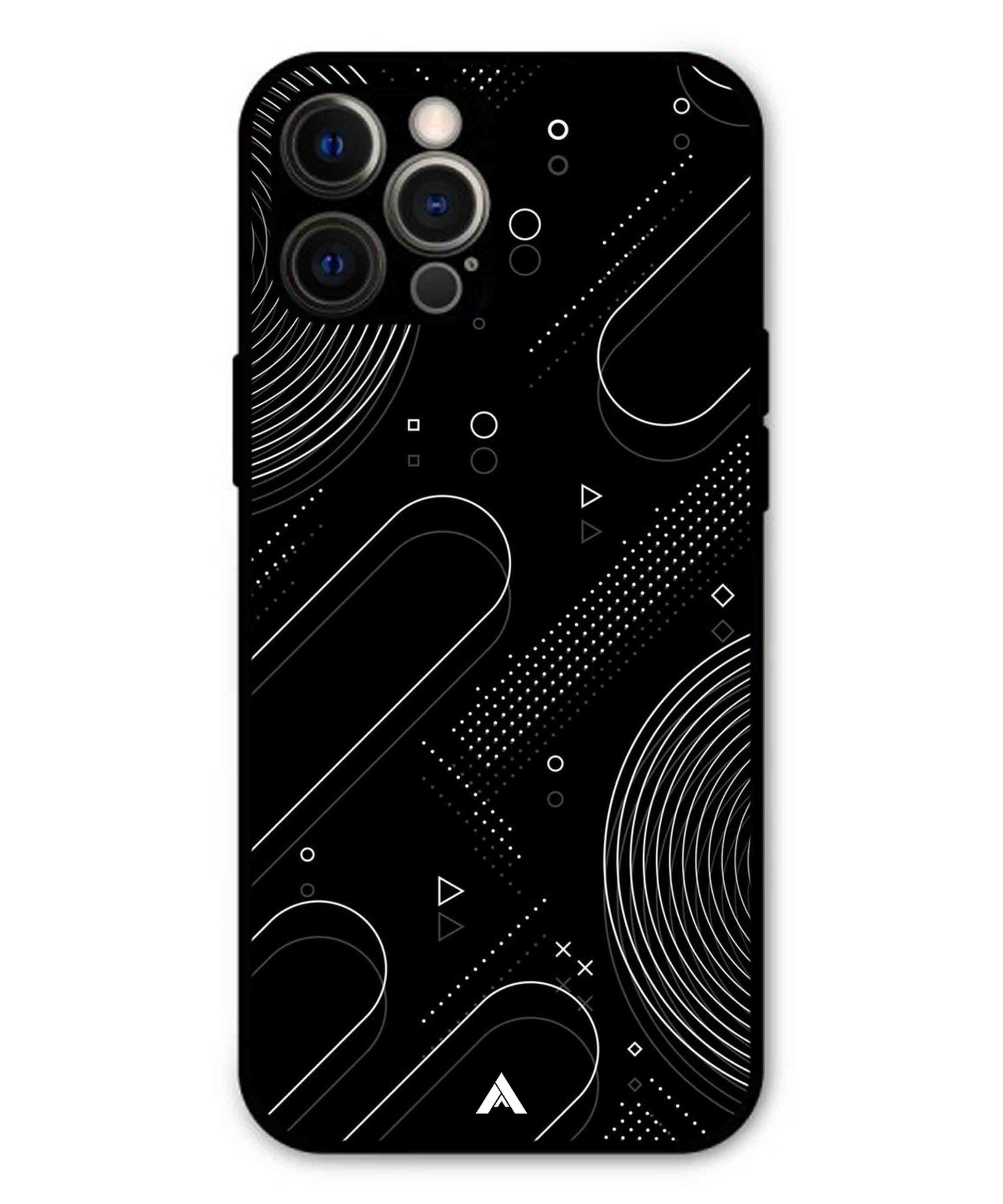 Stripe Pattern 17 Metal Back Cover Phone Case for iPhone 12 Pro Max