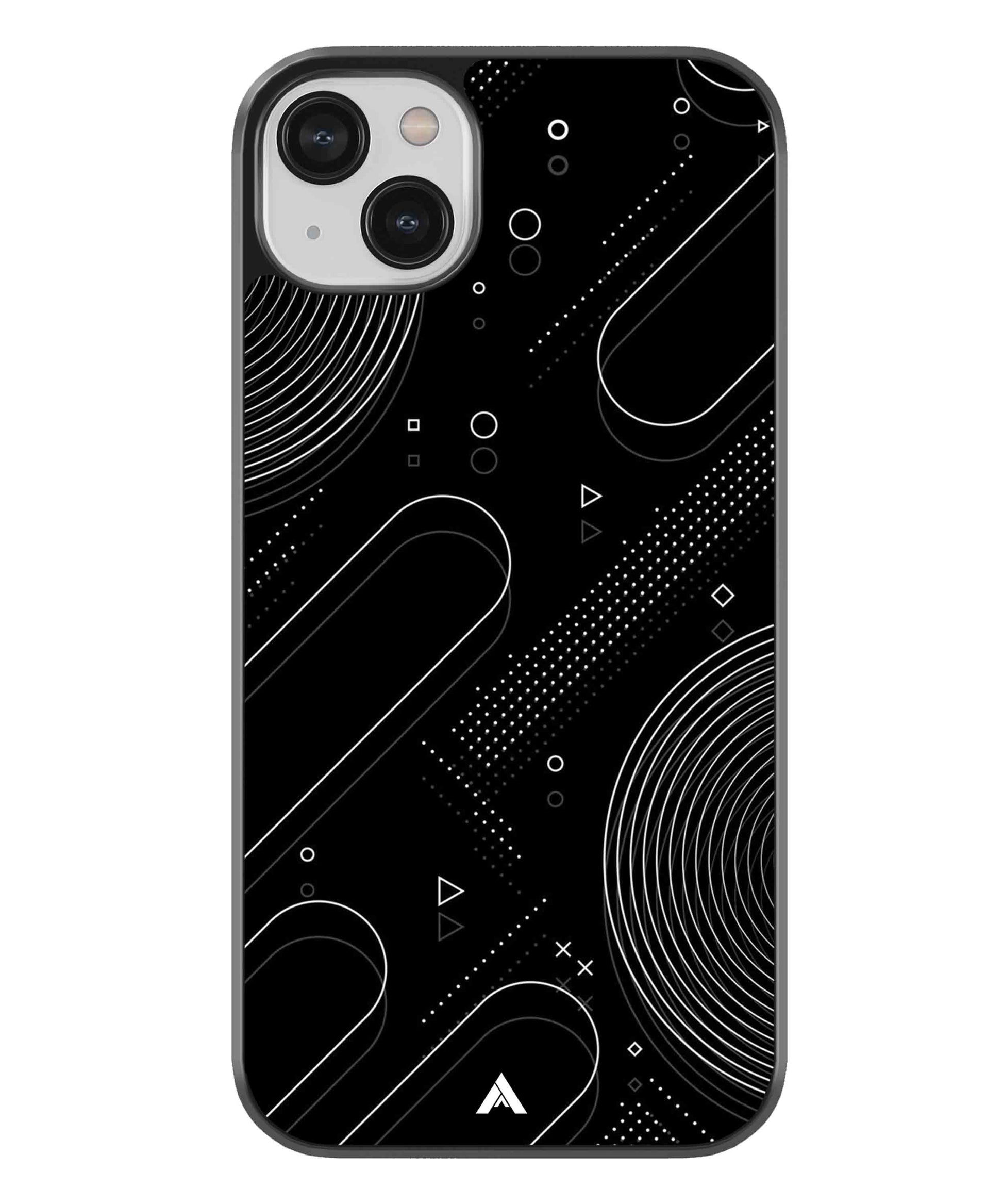 Stripe Pattern 17 Metal Back Cover Phone Case for iPhone 13