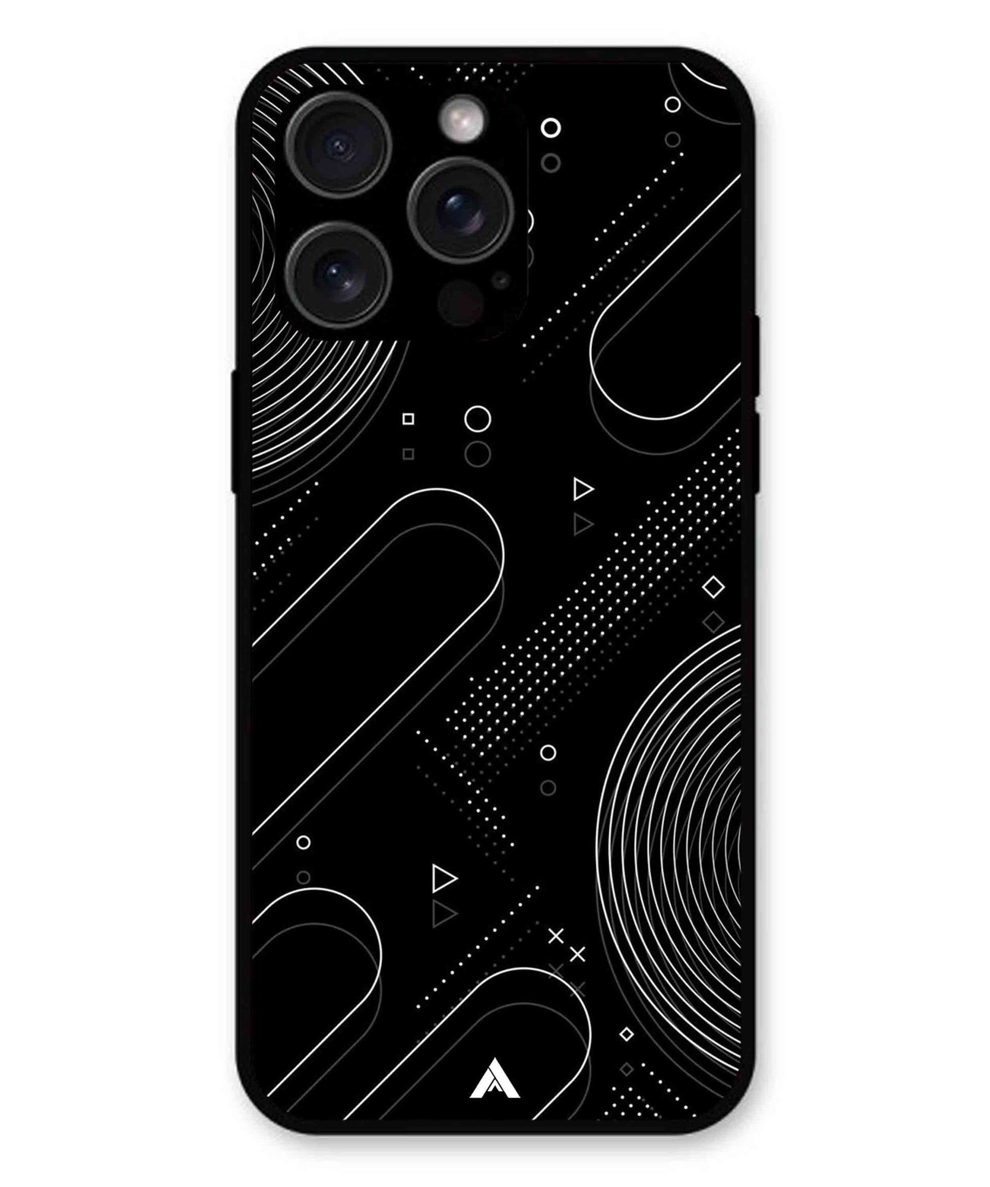Stripe Pattern 17 Metal Back Cover Phone Case for iPhone 13 Pro Max