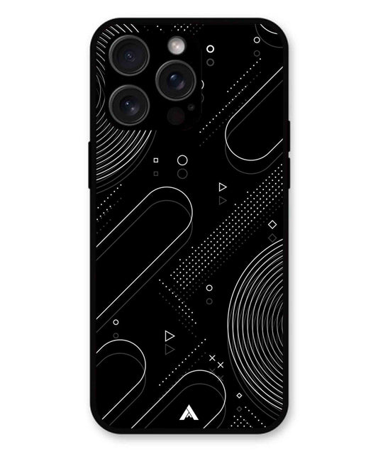 Stripe Pattern 17 Metal Back Cover Phone Case for iPhone 13 Pro Max