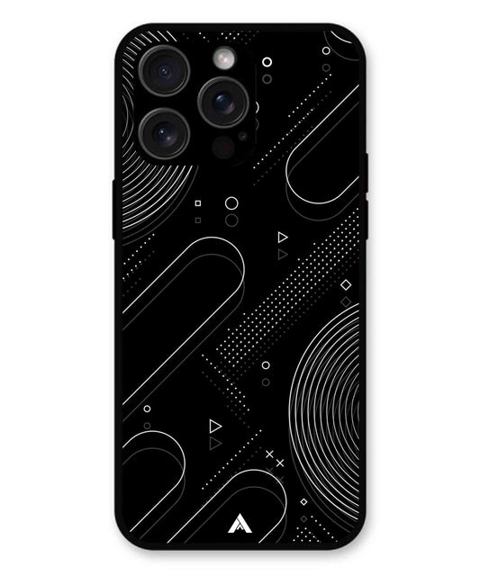 Stripe Pattern 17 Metal Back Cover Phone Case for iPhone 14 Pro Max