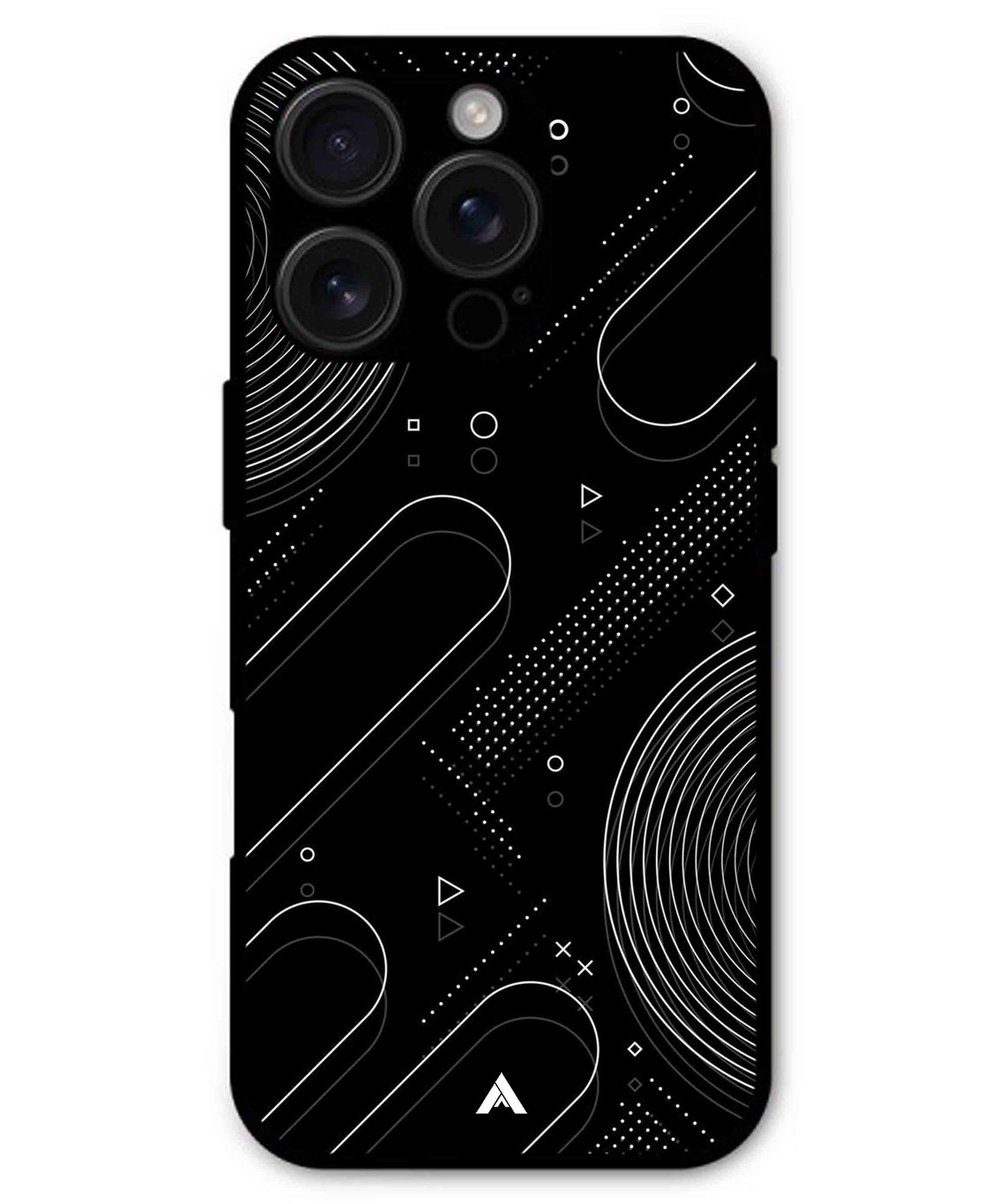 Stripe Pattern 17 Metal Back Cover Phone Case for iPhone 16 ProMax