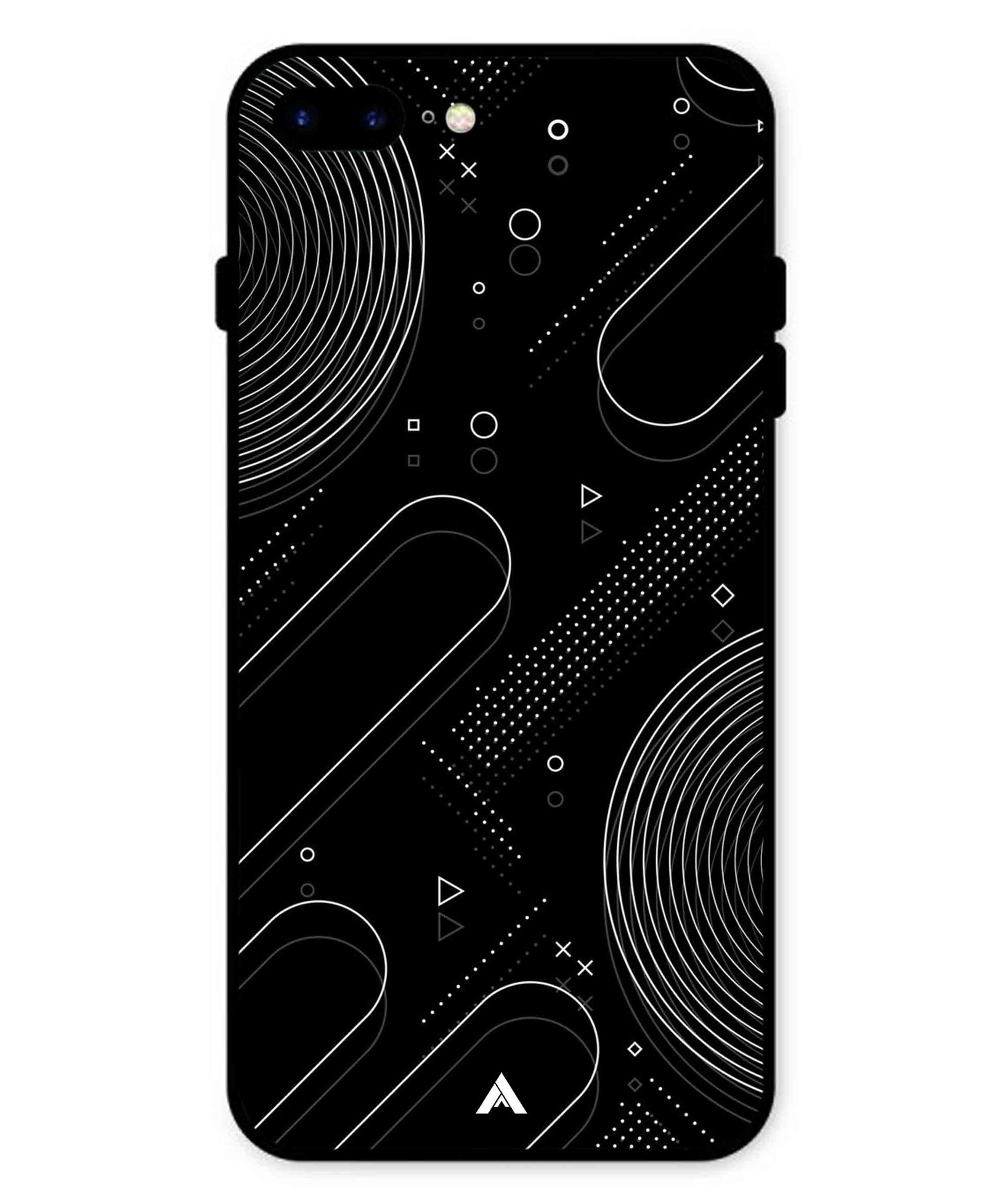 Stripe Pattern 17 Metal Back Cover Phone Case for iPhone 7 Plus