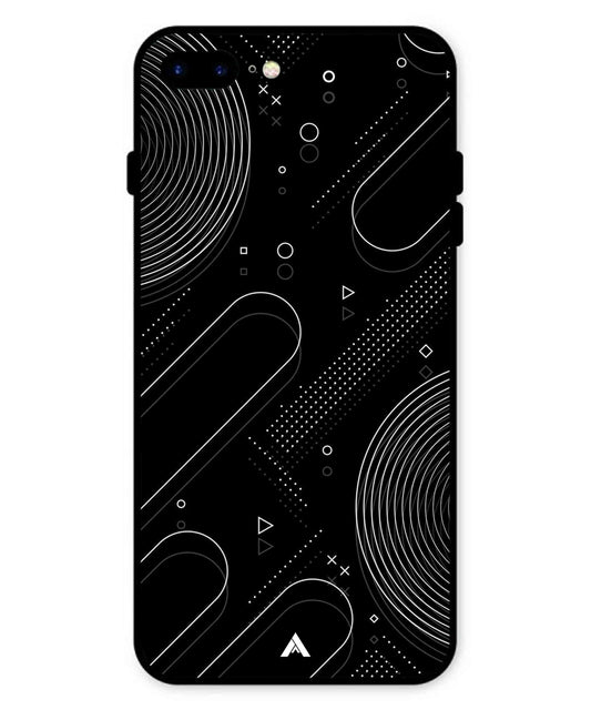 Stripe Pattern 17 Metal Back Cover Phone Case for iPhone 7 Plus