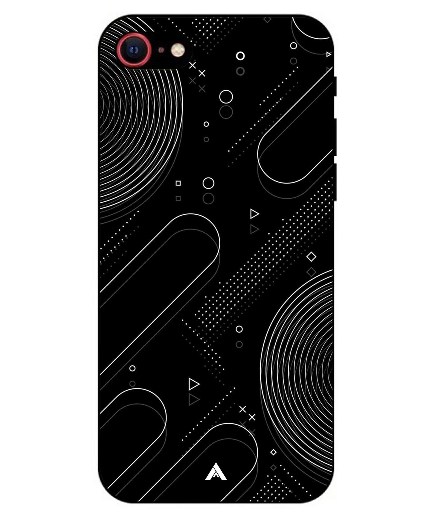 Stripe Pattern 17 Metal Back Cover Phone Case for iPhone 8