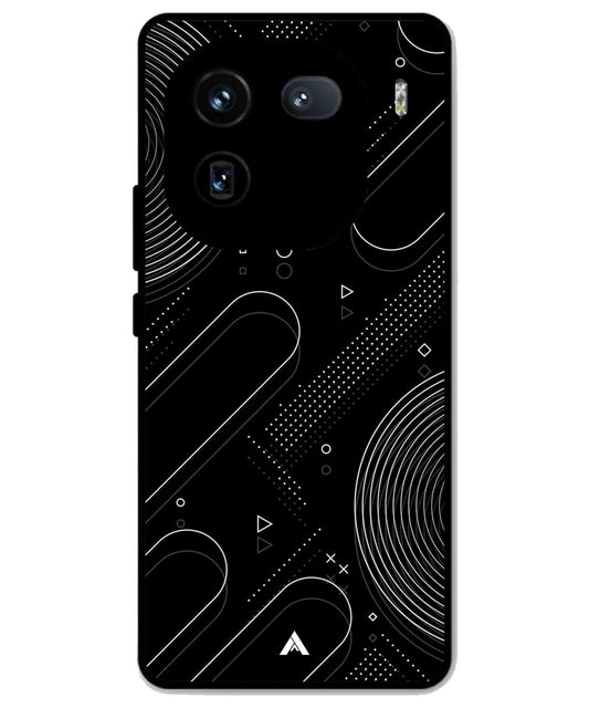 Stripe Pattern 17 Metal Back Cover Phone Case for iQOO 12
