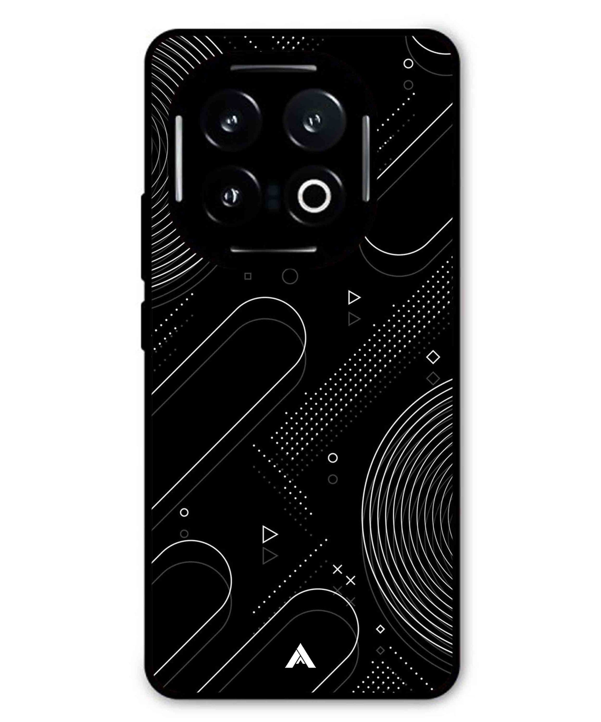 Stripe Pattern 17 Metal Back Cover Phone Case for iQOO 13