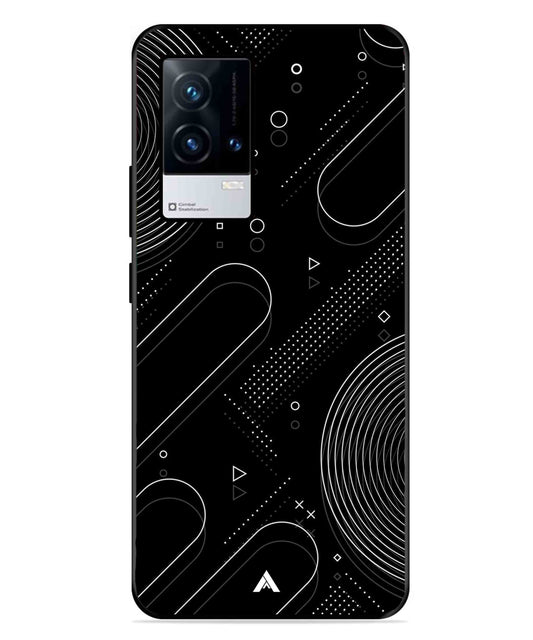 Stripe Pattern 17 Metal Back Cover Phone Case for iQOO 8