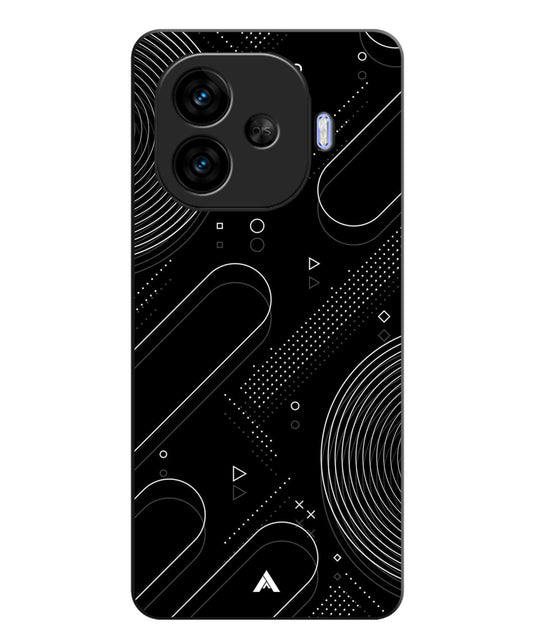 Stripe Pattern 17 Metal Back Cover Phone Case for iQOO Neo 10r