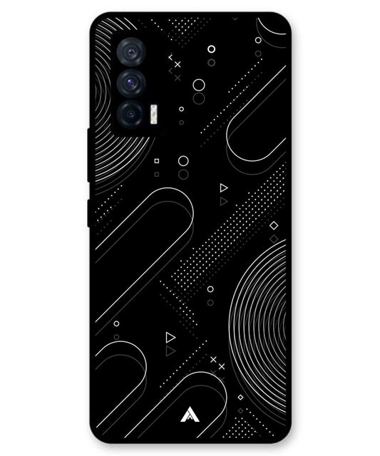 Stripe Pattern 17 Metal Back Cover Phone Case for iQOO Neo 5