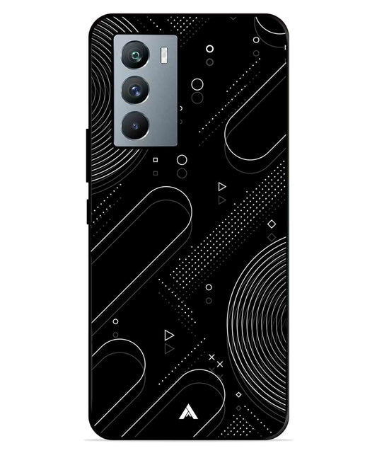Stripe Pattern 17 Metal Back Cover Phone Case for iQOO Neo 5s