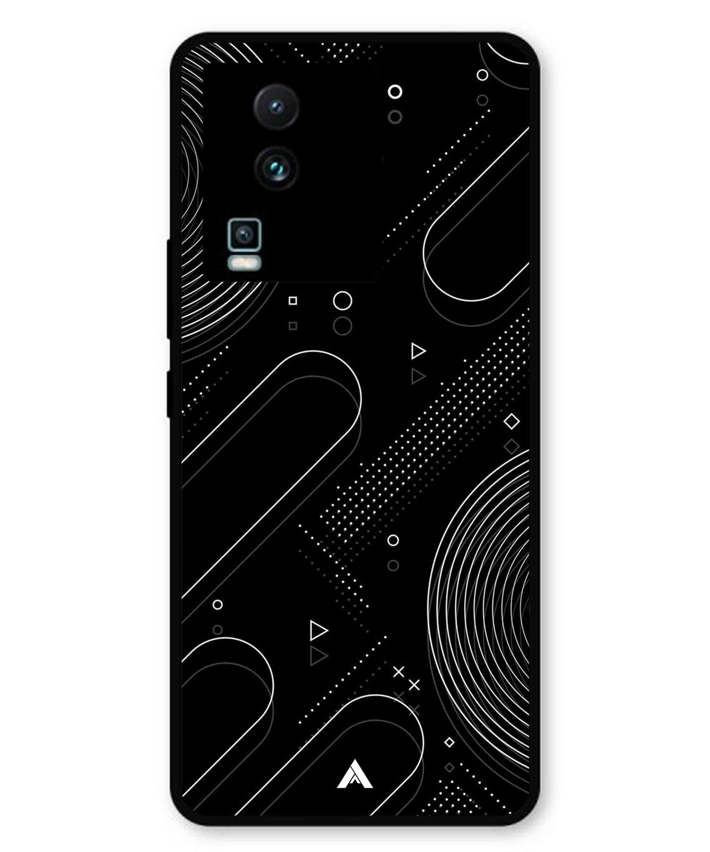 Stripe Pattern 17 Metal Back Cover Phone Case for iQOO Neo 7