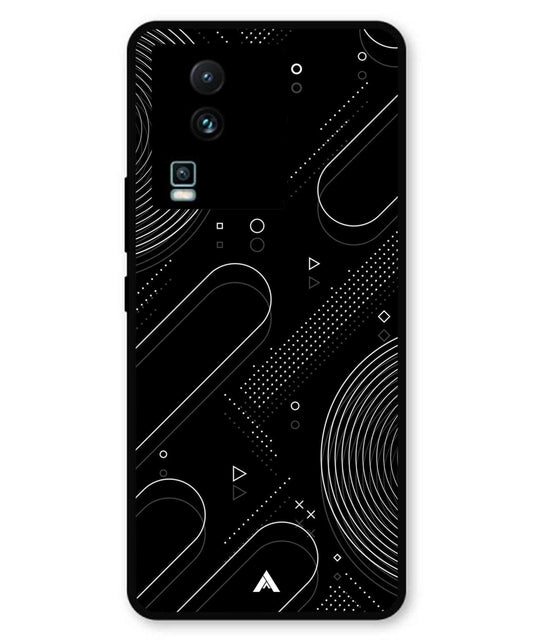 Stripe Pattern 17 Metal Back Cover Phone Case for iQOO Neo 7 Pro