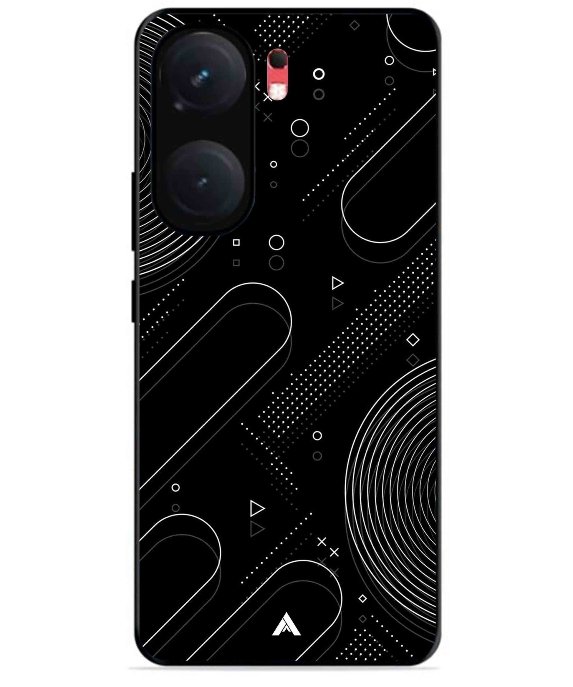 Stripe Pattern 17 Metal Back Cover Phone Case for iQOO Neo 9 Pro
