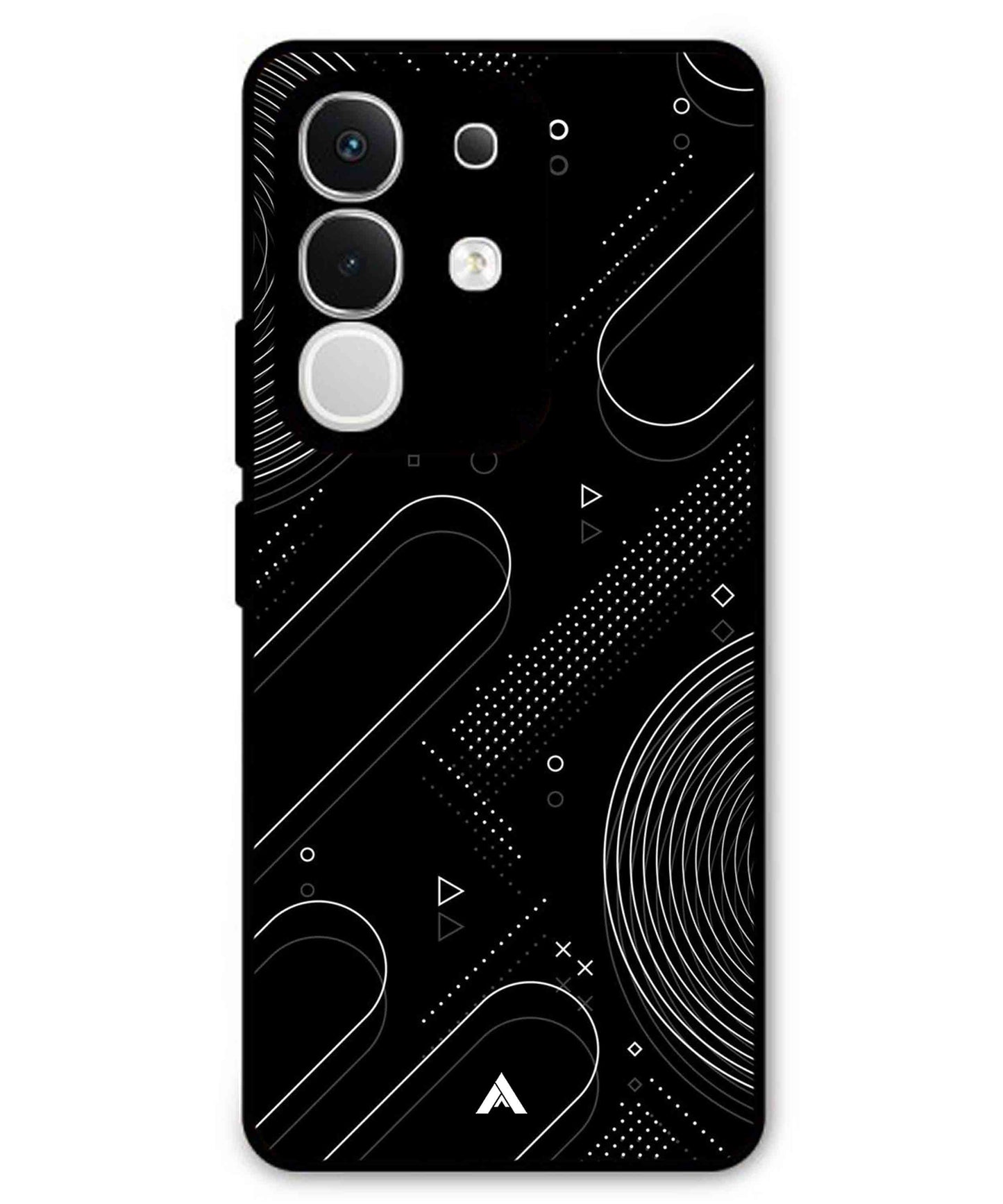 Stripe Pattern 17 Metal Back Cover Phone Case for iQOO Z10x