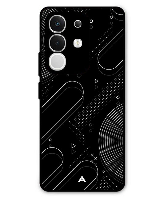Stripe Pattern 17 Metal Back Cover Phone Case for iQOO Z10x