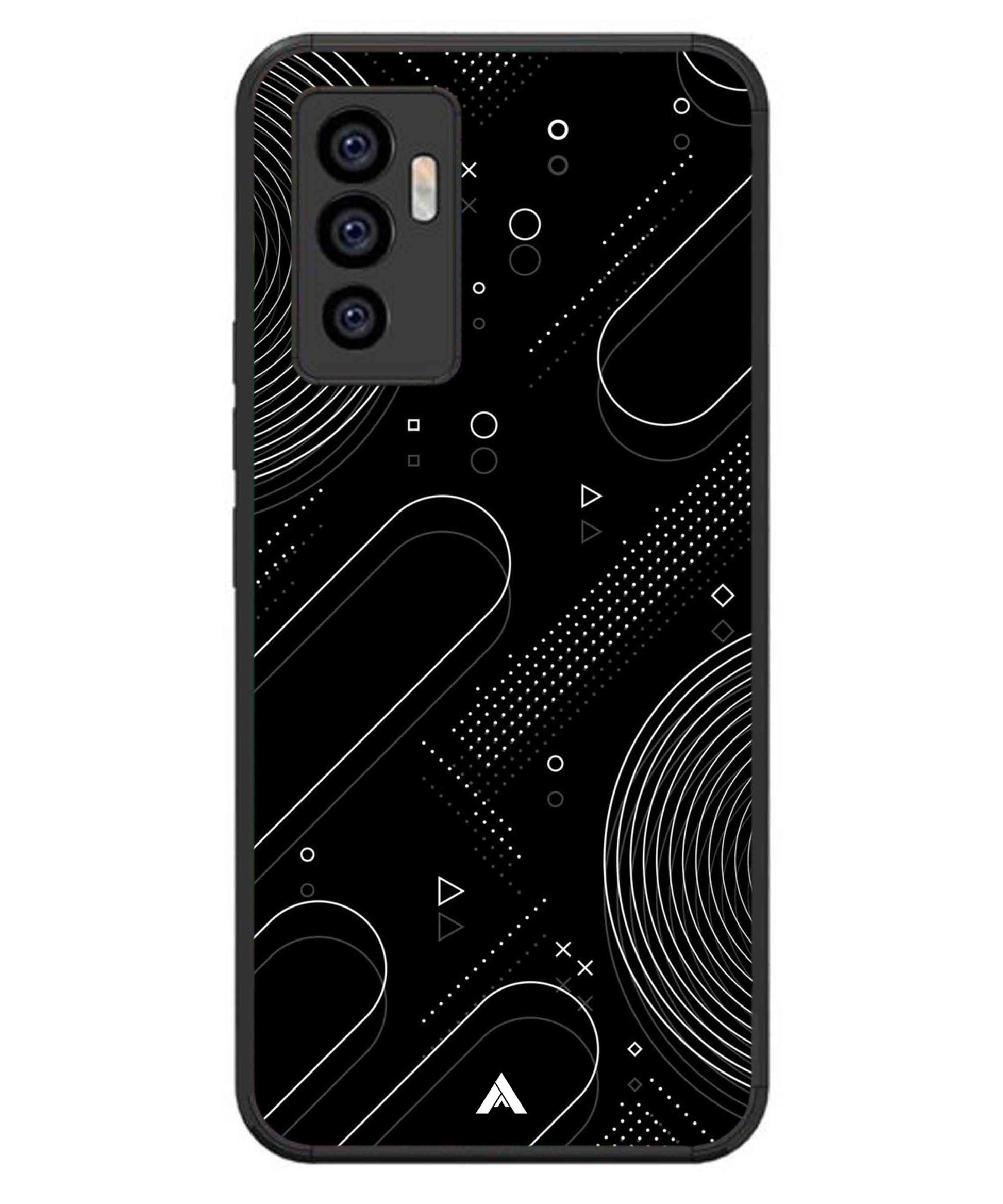 Stripe Pattern 17 Metal Back Cover Phone Case for iQOO Z6