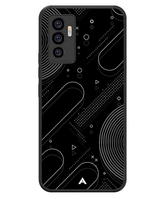 Stripe Pattern 17 Metal Back Cover Phone Case for iQOO Z6