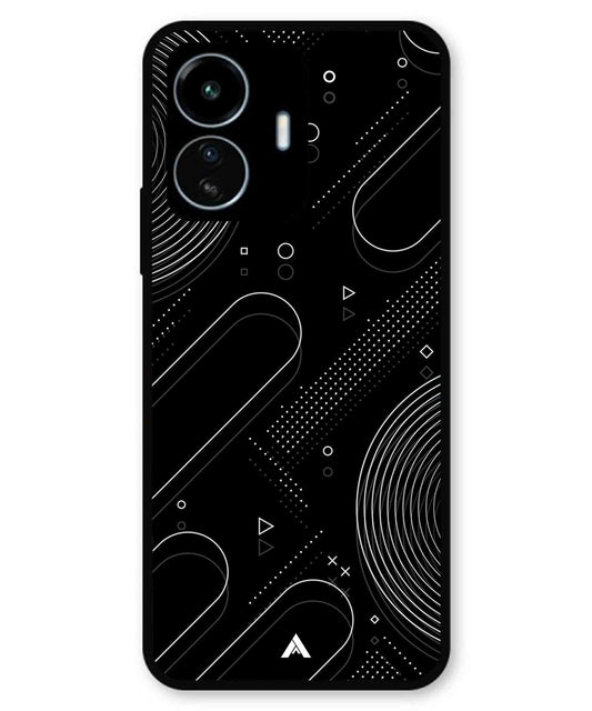 Stripe Pattern 17 Metal Back Cover Phone Case for iQOO Z6 Lite