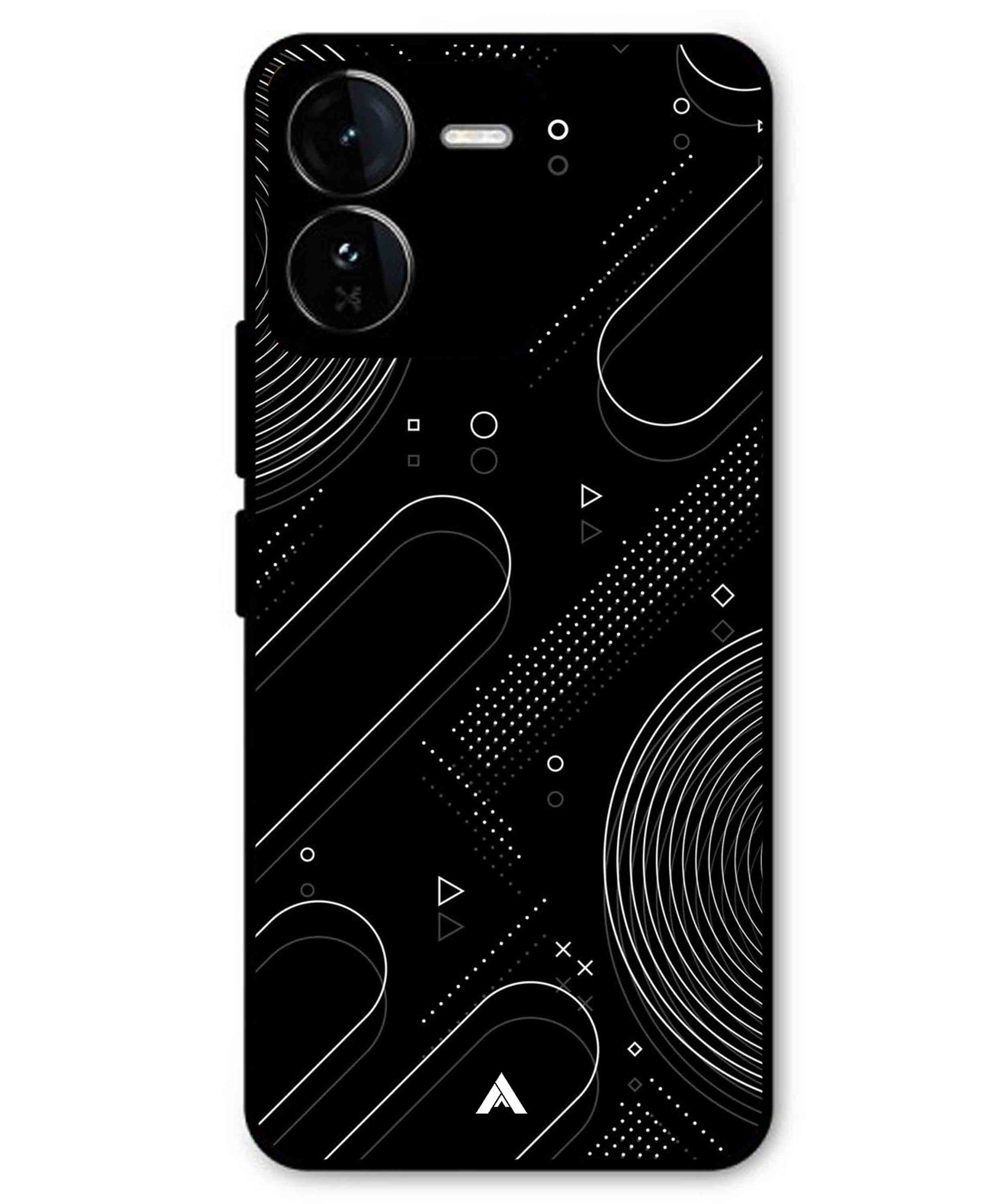 Stripe Pattern 17 Metal Back Cover Phone Case for iQOO Z9